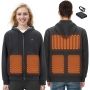 Podgrzewana bluza z kapturem, 5 stref, czarna, XL, unisex