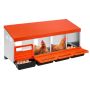 Chicken coop, 4 compartments, 15-30 inches, corrosion resistant