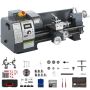 Miniaturowa tokarka do metalu 750 W, 8x16 cali, wrzeciono MT3, regulowana prędkość