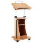 Drewniany stojak pod laptopa, 1100 mm, stolik na kółkach