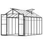Polycarbonate outdoor greenhouse 8x12 feet with ventilation and aluminum frame