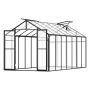 Polycarbonate Outdoor Greenhouse 8x14 ft with Ventilation Windows and Doors