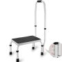 Steel step ladder with handle, 1 step, 150 kg, portable