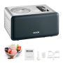 Automatic 1.5 L compressor ice cream and sorbet maker