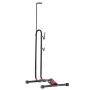 Stojak na rowery pionowy i poziomy czarny do rowerów górskich i szosowych o szerokości 406-700 mm