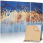 6 szt. płyt ściennych dźwiękochłonnych "art acoustic panels" 70,87x47,24x0,4 cm, samoprzylepne