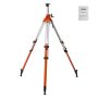 Statyw do pomiaru poziomu laserowego, gwint 5/8"-11, wysokość 45-114 cm, z poziomicą pęcherzykową i antypoślizgowymi nóżkami