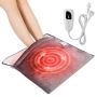 Electric flannel foot warmer with timer, 21.5x19 cm