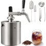 Nitro cold brew coffee maker 2 L, stainless steel, portable