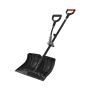 Snow shovel, 45.5 cm wide, with D-shaped non-slip handles