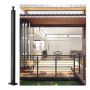 Słupek balustrady kablowej ze stali nierdzewnej SUS304, 42" x 1" x 2", 12 otworów