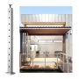 Słupek stalowy do balustrady kablowej, 36" x 2", stal nierdzewna SUS304, 11 otworów, wspornik poziomy