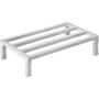 Aluminiowy bagażnik 36x20 cali, udźwig 1800 funtów, stojący na podłodze