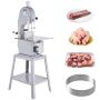 Commercial electric meat band saw, 1500 W, stainless steel