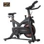 Stationary exercise bike with magnetic resistance and LCD monitor