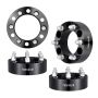Wheel adapters spacers, 2 inch, 108 mm bore, M14 studs, black, 4 pcs.