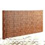Natural brown reed fence 5.5 x 16.4 feet for yard