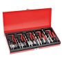 Helicoil thread repair kit, 166 pieces, metric HSS drill bit, M5-M12