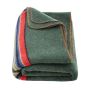 Wool camping blanket 1.62x2.23 m warm for travel