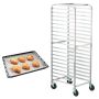 Aluminiowa kratka do pieczenia muffinek, 20 poziomów, 66x51,8x177,8 cm