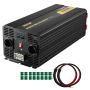 Falownik 6000 W, modyfikowana fala sinusoidalna z wyświetlaczem LCD i pilotem, DC 12 V do AC 230 V, samochodowy