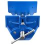 Wooden bench vise, 7 inch jaws, cast iron frame