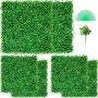 Panele z bukszpanu sztucznego 20x20 cm, 6 szt., żywopłot zapewniający prywatność