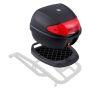 Motorcycle top case, 38 L, PP, waterproof, universal