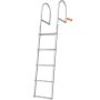 Dock ladder 5 steps, aluminum alloy, 500 lb load capacity