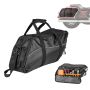 Torba motocyklowa na siodło z wkładem 18 l, czarna, kompatybilna z motocyklami Harley Davidson Touring i Street Glide