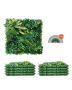 Панели из искусственной травы, 8 штук, 20x20 дюймов, 3D-эффект самшита, для оформления интерьера и экстерьера.