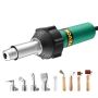 Hot air plastic welding machine, 1600 W with 9 accessories