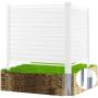 Vinyl Privacy Fence Panels with Louvers, 48"x48" (2 pcs)