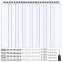 PVC strip curtain for doors, transparent, 121.9x213.4 cm