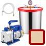 19 L vacuum chamber kit with 28 l/min vacuum pump