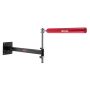 Adjustable red boxing spinning bar with gloves