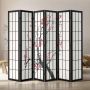 Wooden Japanese 6-panel folding room divider