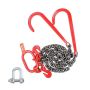 Łańcuch holowniczy G80 typu V 3/8" x 3 stopy z hakami J, obciążenie 3200 kg
