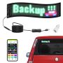 Programmable color LED sign, 38x10 cm, bluetooth control