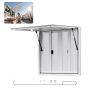 Okno koncesyjne 92x92 cm, aluminiowe, 4 okna przesuwne, do food trucka