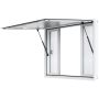 Okno serwisowe do przyczepy food truck, 48"x36", aluminium, 4 przesuwne okna