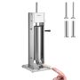 Manual sausage stuffer 7 L, 304 stainless steel, 2 speeds, 4 tubes