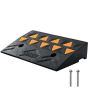 Gumowa rampa wjazdowa, 4,25 x 11,8 x 19,7 cala, obciążenie 15 t