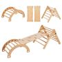 Pikler Triangle Climbing Set 5 in 1, Wooden, 1-3 Years