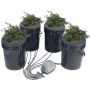 DWC Hydroponic Growing System, Deep Water Culture, 5 Gallon, 4 Buckets, with Air Pump and Drip Kit