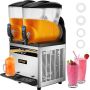 Komercyjny automat do mrożonych napojów margarita ze stali nierdzewnej, 2 x 15 l, 890 W
