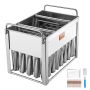Commercial stainless steel cylindrical popsicle molds, 40 pcs.