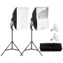 Zestaw oświetleniowy Softbox 60x60 cm, 30 W, LED, statyw regulowany