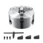 3-jaw self-centering lathe chuck, 4 inches