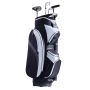 Torba golfowa 36 cali z 14 przegrodami, nylon, czarna